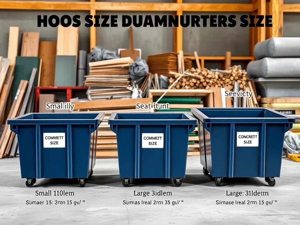 How to Choose the Right Dumpster Size for Your Project
